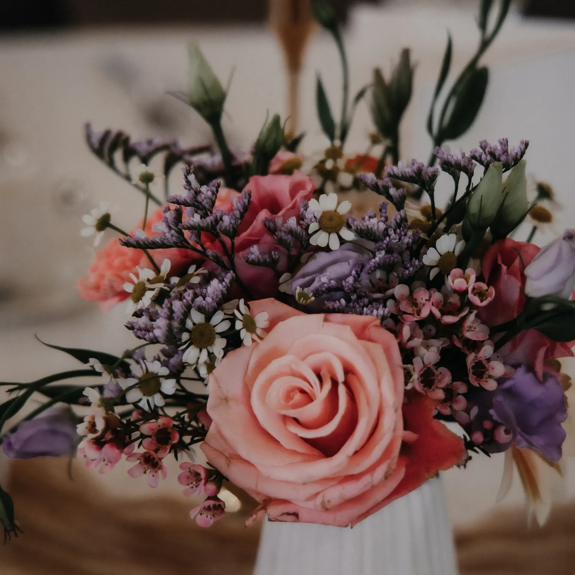 Blumengesteck Trauung Acantus Hotel