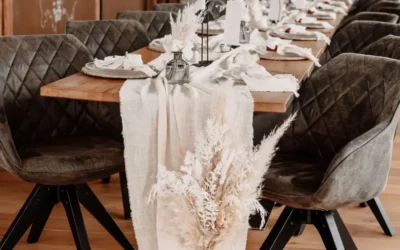 Boho All White Wedding im Brückenbaron in Sonderhofen