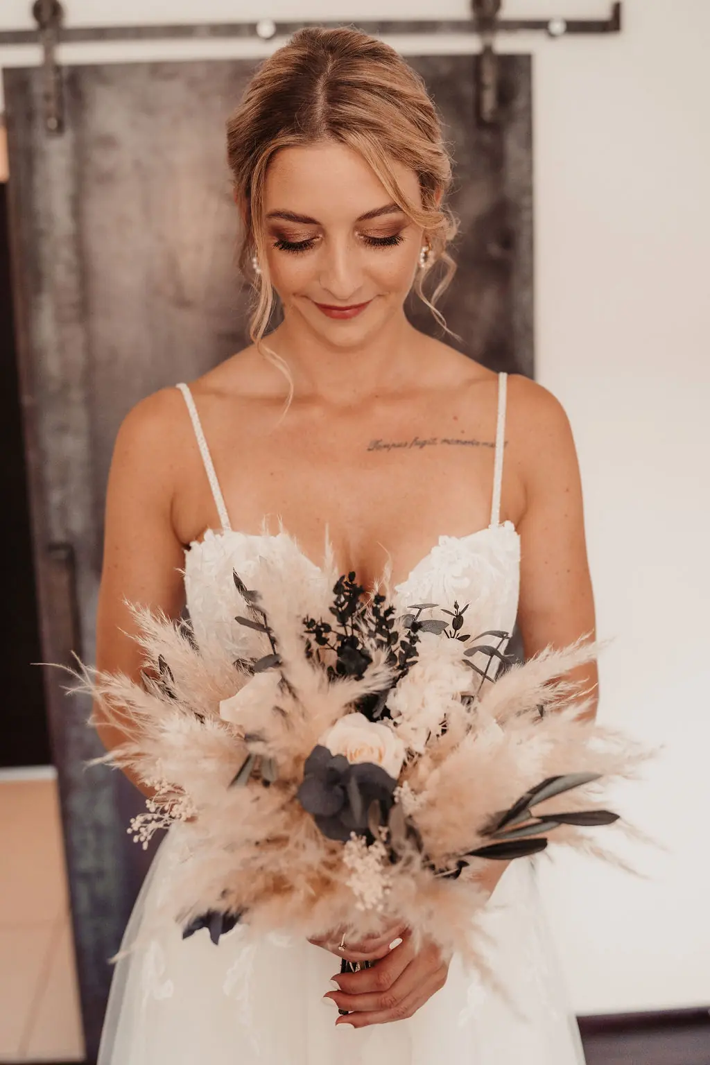 Brautstrauß aus Trockenblumen Winzerhof Stahl