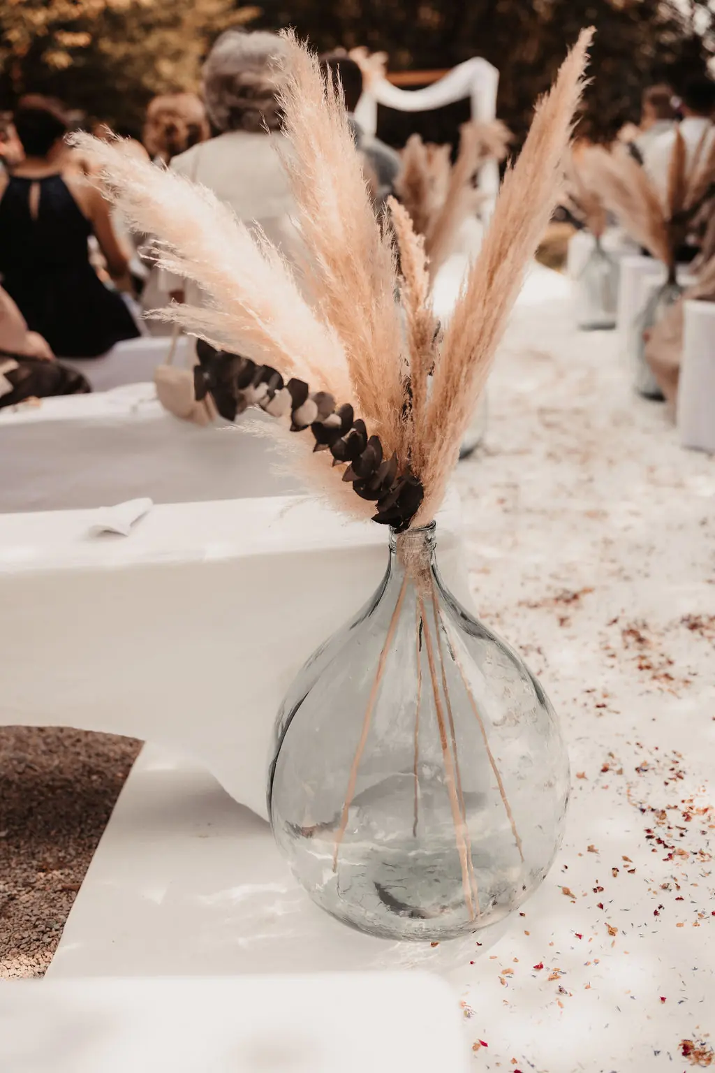 Dekoration Freie Trauung in den Weinbergen