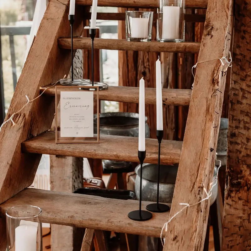 Freie Trauung Dekoration Brückenbaron