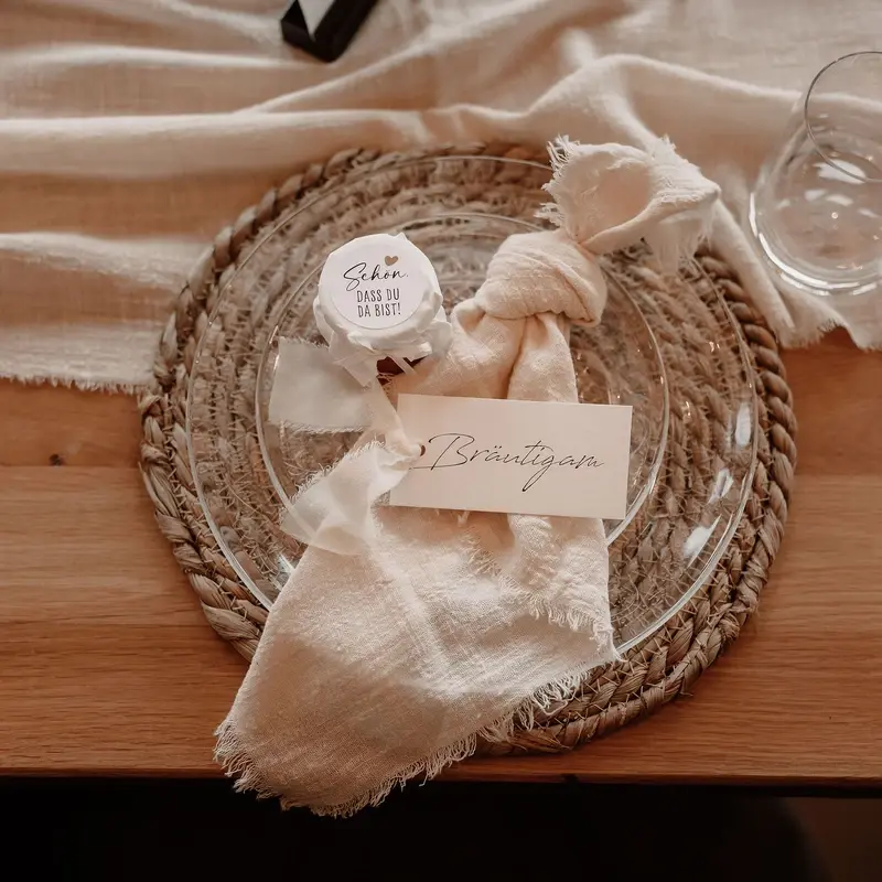 Hochzeitsdeko Trockenblumen Brückenbaron