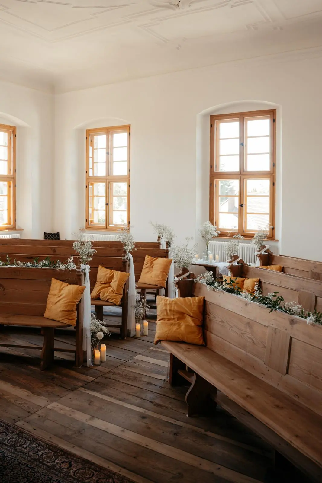 Detailaufnahme der Kapelle von Schloss Hemhofen dekoriert von Dekorelli