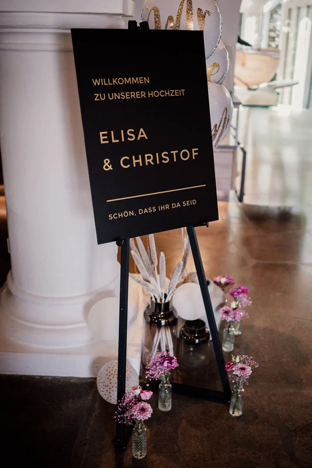 Papeterie Namensschilder Pink Hochzeit