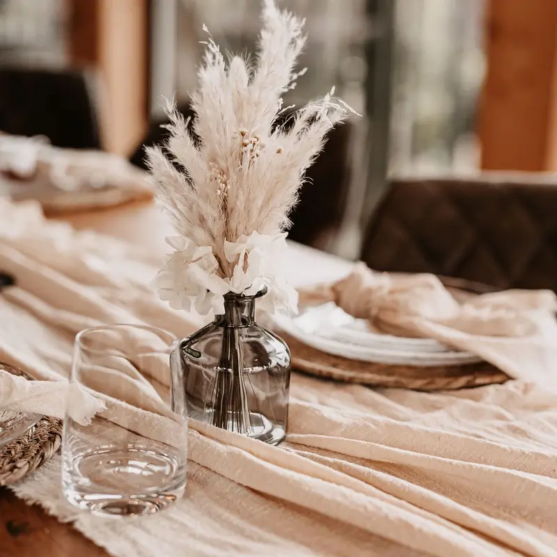 Tischdeko Trockenblumenstrauß Detail