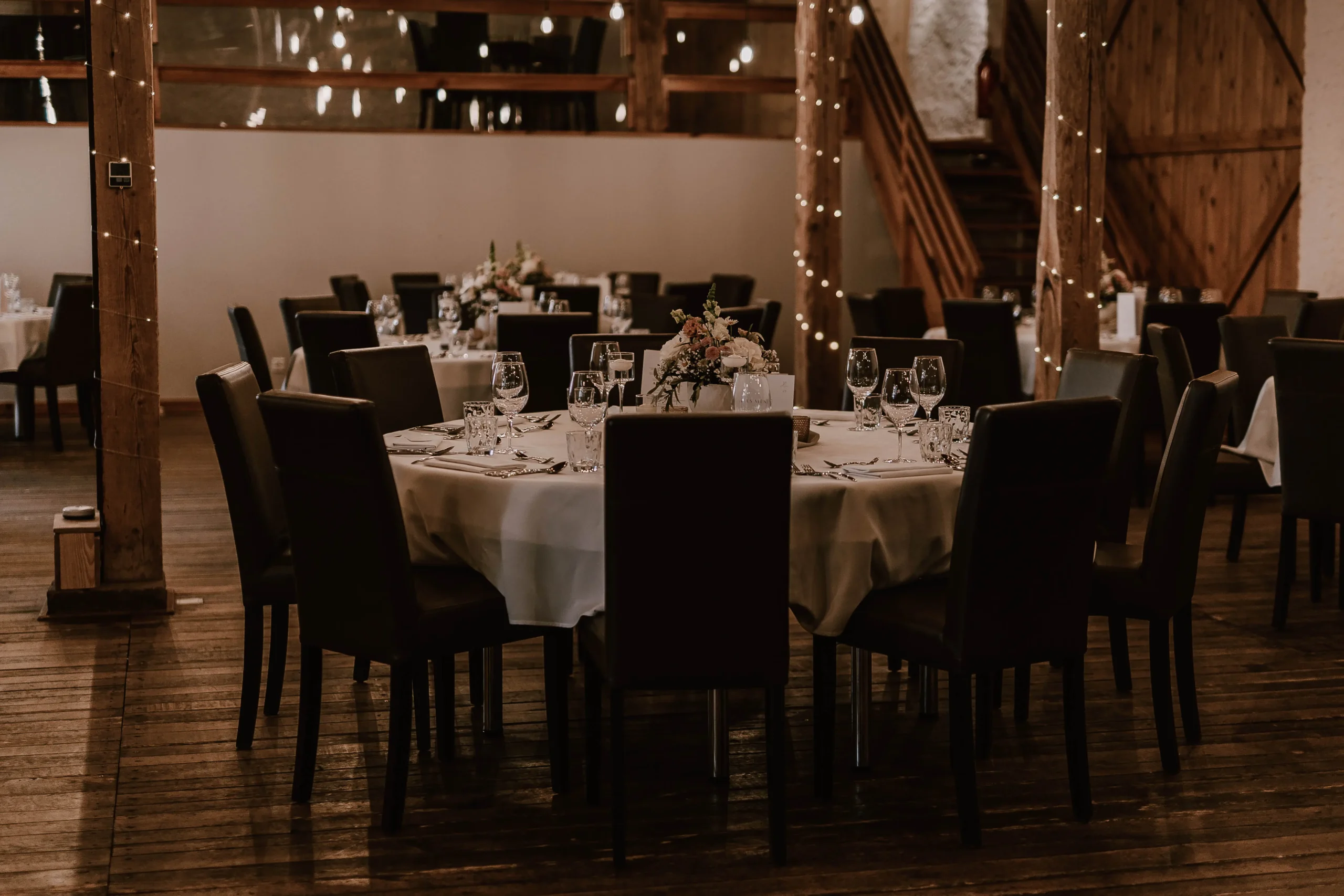 Tischdekoration Eventscheune Acantus Hotel