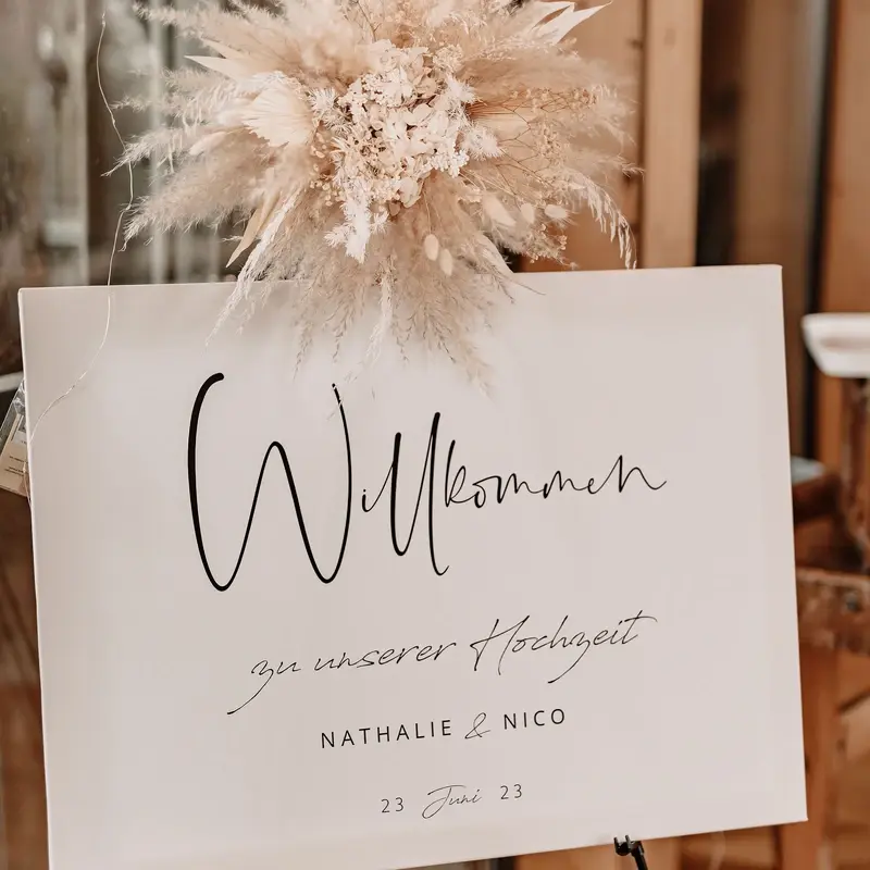 Trockenblumen Hochzeitsdeko Brückenbaron